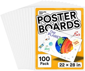 Poster Board White Poster Paper 22x28 Large Poster Board Bulk School Supplies 100 Pack (White 22x28) Poster Board White Poster Paper 22x28 Large Poster Board Bulk School Supplies 100 Pack (White 22x28)