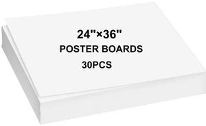 24×36 Large Poster Board 30pcs White Poster Paper Poster Board Bulk suitable for DIY, Crafts, Signs Project Presentations, Drawing and School Supplies,250GSM Thickness Blank Posterboard 24×36 Large Poster Board 30pcs White Poster Paper Poster Board Bulk suitable for DIY, Crafts, Signs Project Presentations, Drawing and School Supplies,250GSM Thickness Blank Posterboard