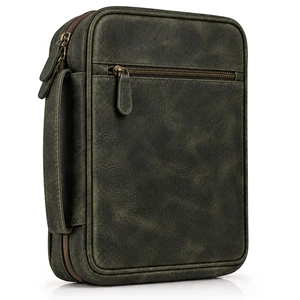 Bible Case For Men Cover, Olive Green. Bible Case Fits Standard, Large & Study Bibles up to 10.5 x 8 x 2.5 In, Ideal for men, women, Church & Travel, Handmade Bible Case For Men Cover, Olive Green. Bible Case Fits Standard, Large & Study Bibles up to 10.5 x 8 x 2.5 In, Ideal for men, women, Church & Travel, Handmade