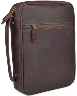 Bible Bag Genuine Covers, Mahogany Brown. Bible Case Fits Standard, Large & Study Bibles up to 10.5 x 8 x 2.5 In, Ideal for men women, Church & Travel, Mahogany Brown Bible Bag Genuine Covers, Mahogany Brown. Bible Case Fits Standard, Large & Study Bibles up to 10.5 x 8 x 2.5 In, Ideal for men women, Church & Travel, Mahogany Brown