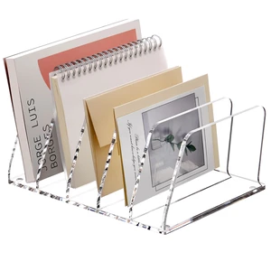 Clear Acrylic Mail Sorter Desk Bill Organizer Holder, 5 Compartments Small File Script Letter Document Storage for Desktop Filling Envelope Holder Office, Home, School Organization Clear Acrylic Mail Sorter Desk Bill Organizer Holder, 5 Compartments Small File Script Letter Document Storage for Desktop Filling Envelope Holder Office, Home, School Organization