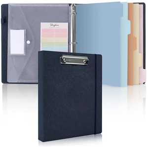 Clipboard Binder with Dividers,1 Inch 3 Ring Binder with Clipboard on Front, Clipboard Folder with Pocket, Labels Office Supplies Blue Clipboard Binder with Dividers,1 Inch 3 Ring Binder with Clipboard on Front, Clipboard Folder with Pocket, Labels Office Supplies Blue