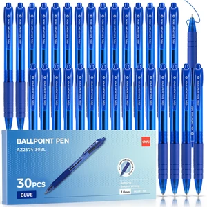 Pens Bulk,30 Pack Pens Blue Ink, 1.0MM Medium Point Ballpoint Pens Smooth Writing, Retractable Pens with Soft Grip, No Bleed,Fast Dry, for Office School Home Use Pens Bulk,30 Pack Pens Blue Ink, 1.0MM Medium Point Ballpoint Pens Smooth Writing, Retractable Pens with Soft Grip, No Bleed,Fast Dry, for Office School Home Use