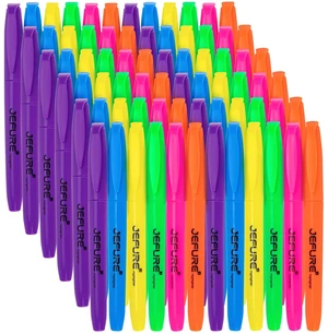 66 Pcs Highlighters, Chisel Tip, Assorted Colors, Quick Dry Bulk Highlighters for Bible Study, Note-Taking, School, College, Office, Teacher & Student Supplies 66 Pcs Highlighters, Chisel Tip, Assorted Colors, Quick Dry Bulk Highlighters for Bible Study, Note-Taking, School, College, Office, Teacher & Student Supplies