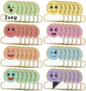 48 Pcs Magnetic Name Tags for School Bus, Smile Face Design Dry Erase Labels for Classroom Desks Lockers, Student Name Plates Stickers for Back to School Whiteboards 48 Pcs Magnetic Name Tags for School Bus, Smile Face Design Dry Erase Labels for Classroom Desks Lockers, Student Name Plates Stickers for Back to School Whiteboards