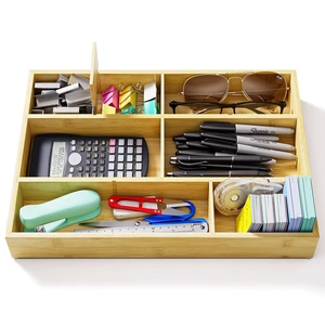 Bamboo Drawer Organizer with 9 Adjustable Compartments, Desk Storage Tray Natural Bamboo, Flexible Modular Trays, Water-Resistant, Adjustable, Excellent Organization, Easy to Clean, Non-Slip Design Bamboo Drawer Organizer with 9 Adjustable Compartments, Desk Storage Tray Natural Bamboo, Flexible Modular Trays, Water-Resistant, Adjustable, Excellent Organization, Easy to Clean, Non-Slip Design