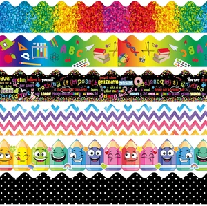 84 Pcs 83 ft Classroom Bulletin Board Borders, Cute Style 6 Designs Ideal for Classroom Decor, Scalloped Adhesive Trim with Easy Setup, Teacher Supplies and Display Borders 84 Pcs 83 ft Classroom Bulletin Board Borders, Cute Style 6 Designs Ideal for Classroom Decor, Scalloped Adhesive Trim with Easy Setup, Teacher Supplies and Display Borders