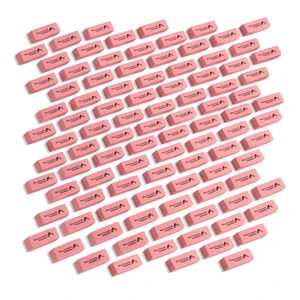 100 Pack Pink Erasers, Latex Free Rubber, School Use Durable Latex Free Rubber Erasers, Bright Pink, Outlast Built-in Erasers, for Kids, School, and Classroom Use 100 Pack Pink Erasers, Latex Free Rubber, School Use Durable Latex Free Rubber Erasers, Bright Pink, Outlast Built-in Erasers, for Kids, School, and Classroom Use