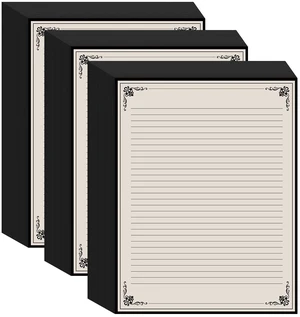 (3-Pack) Vintage Lined Paper - 150 Sheets Stationary Paper for Writing Letters, 100gsm, Stationery for Writing Letters, Invitations, Stationery Writing Papers, 8.5'' x 11'' (3-Pack) Vintage Lined Paper - 150 Sheets Stationary Paper for Writing Letters, 100gsm, Stationery for Writing Letters, Invitations, Stationery Writing Papers, 8.5'' x 11''