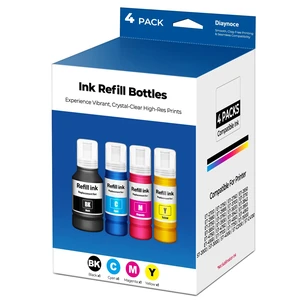 Compatible for EPT502 Ink Refill Bottles for ET 2760 ET 2750, 4 Bottles ET 4850 ET15000 ET-4760 ET-2700 2980 ET-7700 ST-2000 3000 4000 ST-C2100 4100 Printer, (1BK+1C+1M+1Y) Compatible for EPT502 Ink Refill Bottles for ET 2760 ET 2750, 4 Bottles ET 4850 ET15000 ET-4760 ET-2700 2980 ET-7700 ST-2000 3000 4000 ST-C2100 4100 Printer, (1BK+1C+1M+1Y)