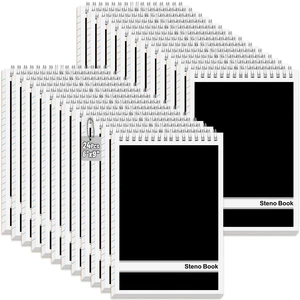 24 Pack Black Steno Pads 6 x 9 in Spiral Top Notebooks Bulk Note Pads 60 Sheets Gregg Rule Writing Paper Steno Notebooks for Students Teachers Men Women Professionals Office School Recording work 24 Pack Black Steno Pads 6 x 9 in Spiral Top Notebooks Bulk Note Pads 60 Sheets Gregg Rule Writing Paper Steno Notebooks for Students Teachers Men Women Professionals Office School Recording work