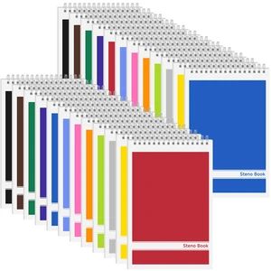 24 Pack Steno Pads 6x9 Spiral Notebooks Bulk 12 Assorted Colors Note Pads 60 Sheets Gregg Rule Writing Paper, Steno Notebooks for Students Teachers Men Women Professionals Office School Recording 24 Pack Steno Pads 6x9 Spiral Notebooks Bulk 12 Assorted Colors Note Pads 60 Sheets Gregg Rule Writing Paper, Steno Notebooks for Students Teachers Men Women Professionals Office School Recording
