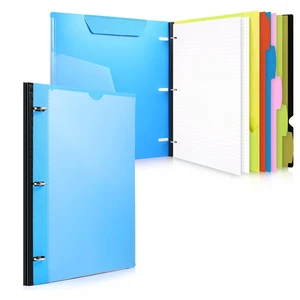 1-Pack Telescoping 3 Ring Binder Notebook, Blue Includes Front Cover / Tabbed Catalog Pocket / 5 Tab Dividers / 1 Pocket Folder / 60 Sheets of Paper 1-Pack Telescoping 3 Ring Binder Notebook, Blue Includes Front Cover / Tabbed Catalog Pocket / 5 Tab Dividers / 1 Pocket Folder / 60 Sheets of Paper