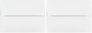 A6 Invitation Envelopes - 4 3/4 x 6 1/2 - White - 50/Pack (Pack of 2) A6 Invitation Envelopes - 4 3/4 x 6 1/2 - White - 50/Pack (Pack of 2)