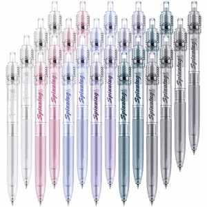24 Pcs Fidget Spinner Pens for Adults Black Ink Gel Pens, Cylinder Fidget Pens with Fidget Ball Stress Relief Pen Spinning Pen for Office Supplies Journaling 24 Pcs Fidget Spinner Pens for Adults Black Ink Gel Pens, Cylinder Fidget Pens with Fidget Ball Stress Relief Pen Spinning Pen for Office Supplies Journaling