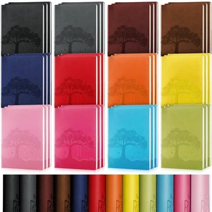 36 Pcs A5 PU Leather Journals Bulk Tree Notebooks, Bright Colors 36 Pcs A5 PU Leather Journals Bulk Tree Notebooks, Bright Colors