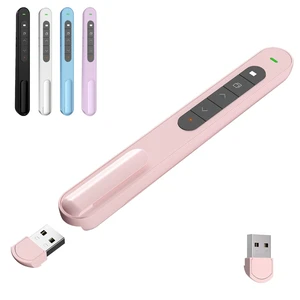 Presentation Clicker for Powerpoint Presentations, Pink, A Long-Range Wireless Presenter Remote, Magnetic USB Receiver, PowerPoint Clicker Compatible with Windows/Android/macOS/Linux Presentation Clicker for Powerpoint Presentations, Pink, A Long-Range Wireless Presenter Remote, Magnetic USB Receiver, PowerPoint Clicker Compatible with Windows/Android/macOS/Linux