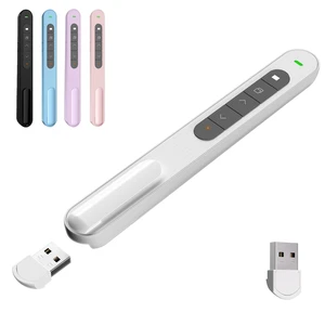 Presentation Clicker for Powerpoint Presentations, White, A Long-Range Wireless Presenter Remote, Magnetic USB Receiver, PowerPoint Clicker Compatible with Windows/Android/macOS/Linux Presentation Clicker for Powerpoint Presentations, White, A Long-Range Wireless Presenter Remote, Magnetic USB Receiver, PowerPoint Clicker Compatible with Windows/Android/macOS/Linux