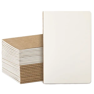 24 Pack Blank Kraft Notebooks A5, Bulk Unlined Composition Journals 80gsm Paper, 60 Pages, 8.3x5.5 Inches Softcover For Classroom, Teacher & Students 24 Pack Blank Kraft Notebooks A5, Bulk Unlined Composition Journals 80gsm Paper, 60 Pages, 8.3x5.5 Inches Softcover For Classroom, Teacher & Students