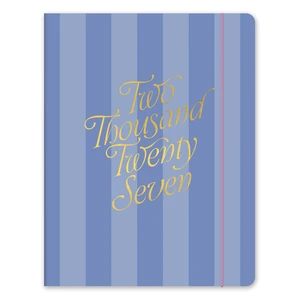 2027 Just Right Monthly Planner with Notes, 7.5 x 9.75", Cabana Stripes Aug 2026-Dec 2027 dates, tear-off to-do lists, notes pages, shopping lists, pocket folder, elastic band closure, ample space 2027 Just Right Monthly Planner with Notes, 7.5 x 9.75", Cabana Stripes Aug 2026-Dec 2027 dates, tear-off to-do lists, notes pages, shopping lists, pocket folder, elastic band closure, ample space