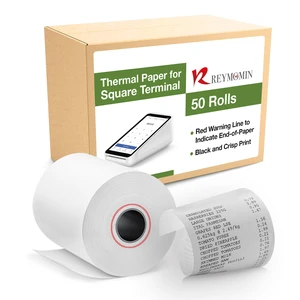 Thermal Paper Rolls Compatible with Square Terminal 50 Rolls 2.25 inch x 50ft - BPA Free Thermal Paper Rolls Compatible with Square Terminal 50 Rolls 2.25 inch x 50ft - BPA Free
