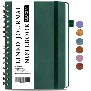 Lined Spiral Journal Notebook for Women & Men, College Ruled Hardcover Notebook for Work & Note Taking, Journals for Writing, 100 GSM, Business, School, 140 Pages, A5(5.8"x8.5") - Dark Green Lined Spiral Journal Notebook for Women & Men, College Ruled Hardcover Notebook for Work & Note Taking, Journals for Writing, 100 GSM, Business, School, 140 Pages, A5(5.8"x8.5") - Dark Green
