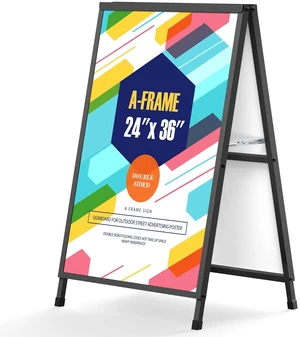A Frame Sign 24x36 Inch Outdoor, Heavy Duty Sandwich Board Signs, Double-Sided A Frames Sign Holder Business for Outside(Frame only) A Frame Sign 24x36 Inch Outdoor, Heavy Duty Sandwich Board Signs, Double-Sided A Frames Sign Holder Business for Outside(Frame only)