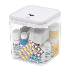 Medication Lock Box, Small Lock Box, Childproof Medicine Lockbox, Lockable Storage Box for Pill Organizer/Medicine Safe/Phone/Refrigerator/Personal Items/Dorm, white Medication Lock Box, Small Lock Box, Childproof Medicine Lockbox, Lockable Storage Box for Pill Organizer/Medicine Safe/Phone/Refrigerator/Personal Items/Dorm, white