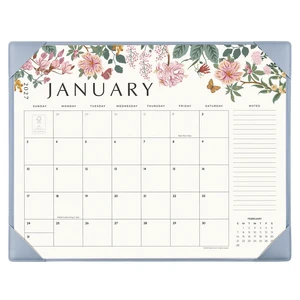Desk Calendar 2027, Large Desk Pad Calendar 22 x 17" (Blue) Large Desk Calendar with Desktop Mat From January 2027 to June 2028, Floral Design Calendar 2027 for Home School and Office Desk Calendar 2027, Large Desk Pad Calendar 22 x 17" (Blue) Large Desk Calendar with Desktop Mat From January 2027 to June 2028, Floral Design Calendar 2027 for Home School and Office