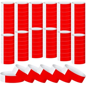 1200 Pack Paper Wristbands,Red Plastic Wristbands for Event Party Wrist Band Colored Adhesive Neon Identification Hand Bands, Concert, Festivals, Waterproof 1200 Pack Paper Wristbands,Red Plastic Wristbands for Event Party Wrist Band Colored Adhesive Neon Identification Hand Bands, Concert, Festivals, Waterproof