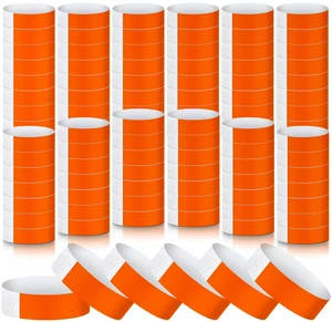 1200 Pack Paper Wristbands,Orange Plastic Wristbands for Event Party Wrist Band Colored Adhesive Neon Identification Hand Bands, Concert, Festivals, Waterproof 1200 Pack Paper Wristbands,Orange Plastic Wristbands for Event Party Wrist Band Colored Adhesive Neon Identification Hand Bands, Concert, Festivals, Waterproof