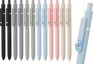 Cute Black Gel Pens, 12Pcs 0.5mm Quick Dry Black Ink Pens Ballpoint 0.5mm Fine Point Black Ink Aesthetic Pen for School Office Supplies, Retractable Fidget Pen for Nurses Men Women Cute Black Gel Pens, 12Pcs 0.5mm Quick Dry Black Ink Pens Ballpoint 0.5mm Fine Point Black Ink Aesthetic Pen for School Office Supplies, Retractable Fidget Pen for Nurses Men Women