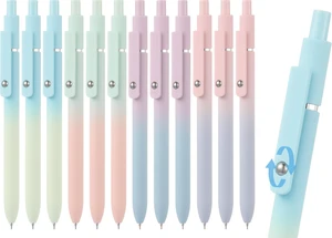 Cute Gel Pens, 12Pcs 0.7mm Quick Dry Black Ink Pens Ballpoint 0.7mm Medium Point Black Ink Aesthetic Pen for School Office Supplies, Retractable Fidget Pen for Nurses, Gifts for Women Cute Gel Pens, 12Pcs 0.7mm Quick Dry Black Ink Pens Ballpoint 0.7mm Medium Point Black Ink Aesthetic Pen for School Office Supplies, Retractable Fidget Pen for Nurses, Gifts for Women