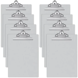 8 Pcs Metal Clipboard Aluminum 12 X 9 Inch Low Profile Clip A8 Letter Size for Office, School, Medical, Laboratory Use, Heavy Duty Aluminum Construction, Document Holder for Jobsite Work 8 Pcs Metal Clipboard Aluminum 12 X 9 Inch Low Profile Clip A8 Letter Size for Office, School, Medical, Laboratory Use, Heavy Duty Aluminum Construction, Document Holder for Jobsite Work
