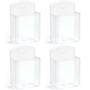 4 Pcs Remote Control Holder Wall Mount, TV Controller Holder, Self Adhesive Remote Holder, Wall Pen Holder Storage Accessories for Home Office SchoolClear 4 Pcs Remote Control Holder Wall Mount, TV Controller Holder, Self Adhesive Remote Holder, Wall Pen Holder Storage Accessories for Home Office SchoolClear