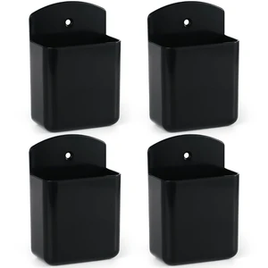 4 Pcs Remote Control Holder Wall Mount, TV Controller Holder, Self Adhesive Remote Holder, Wall Pen Holder Storage Accessories for Home Office School (Black) 4 Pcs Remote Control Holder Wall Mount, TV Controller Holder, Self Adhesive Remote Holder, Wall Pen Holder Storage Accessories for Home Office School (Black)