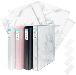 1 Inch Marble 3-Ring Binder & 8-Tab Divider Set, 4-Pack, D Rings 3-Ring Binder + 8-Tab Divider Set, 2 Interior Pockets, Blank Sticky Labels Included, 4-Pack of Each 1 Inch Marble 3-Ring Binder & 8-Tab Divider Set, 4-Pack, D Rings 3-Ring Binder + 8-Tab Divider Set, 2 Interior Pockets, Blank Sticky Labels Included, 4-Pack of Each