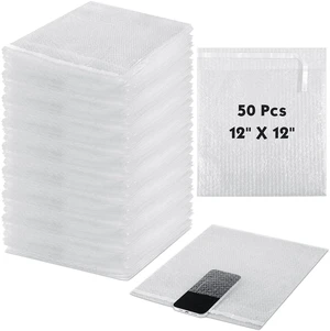 Bubble Bags Double Bubble Pouches, 12 x 12 Inch, 50 Pcs Clear Protective Pouches, Thickening Shockproof Design, Self Seal Cushion Wrap for Packing Storage Moving Fragile Bubble Bags Double Bubble Pouches, 12 x 12 Inch, 50 Pcs Clear Protective Pouches, Thickening Shockproof Design, Self Seal Cushion Wrap for Packing Storage Moving Fragile