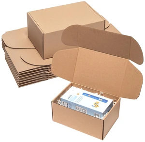 Shipping Boxes 9x6x4 Inches 25 Pack Corrugated Cardboard Brown Box 3 Layers, Medium Kraft Literature Mailer Packaging Supplies Mailing Boxes for Small Business Shipping Boxes 9x6x4 Inches 25 Pack Corrugated Cardboard Brown Box 3 Layers, Medium Kraft Literature Mailer Packaging Supplies Mailing Boxes for Small Business