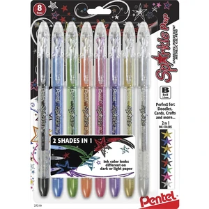 Sparkle Pop Metallic Gel Pen, (1.0mm) Bold Line, Assorted Colors, Pack of 8 (K91BP8M) Sparkle Pop Metallic Gel Pen, (1.0mm) Bold Line, Assorted Colors, Pack of 8 (K91BP8M)