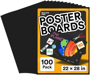 Black Poster Board Black Poster Paper 22x28 Large Poster Board Bulk School Supplies 100 Pack (22 x 28) Black Poster Board Black Poster Paper 22x28 Large Poster Board Bulk School Supplies 100 Pack (22 x 28)