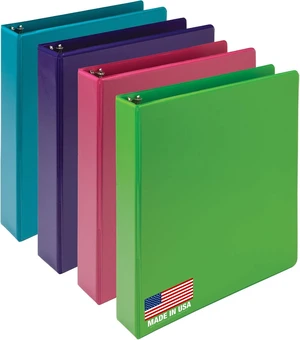 BioBinder 1.5 Inch (4-Pack) - Durable Plant-Based 3 Ring View Binder, USDA Certified Biobased, Customizable Nonstick Cover & Spine - 325 Sheet Capacity, Letter Size School Office Organizer BioBinder 1.5 Inch (4-Pack) - Durable Plant-Based 3 Ring View Binder, USDA Certified Biobased, Customizable Nonstick Cover & Spine - 325 Sheet Capacity, Letter Size School Office Organizer