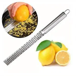 1PCS Stainless Steel Zester Grater Multipurpose Kitchen Tool with Long Handle, Perfect for Citrus, Cheese, Chocolate, Lightweight Design for Home and Camping 1PCS Stainless Steel Zester Grater Multipurpose Kitchen Tool with Long Handle, Perfect for Citrus, Cheese, Chocolate, Lightweight Design for Home and Camping