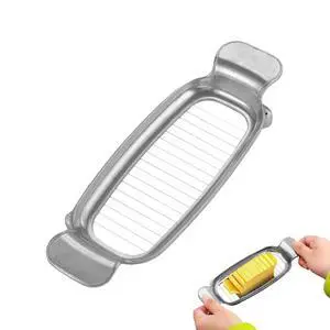 Butter & Cheese Slice Cutter Stainless Steel Multipurpose Butter and Cheese Cutter Slicer with Ergonomic handle Portable Grip for block cheese, Fruit Baking Butter & Cheese Slice Cutter Stainless Steel Multipurpose Butter and Cheese Cutter Slicer with Ergonomic handle Portable Grip for block cheese, Fruit Baking