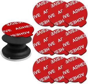 Very High Bond Sticky Adhesive, 9 Pack Adhesive Replacement for Socket Base, 1.4 inches Double Sided Sticker Tapes for Phone Collapsible Grip & Stand Base Very High Bond Sticky Adhesive, 9 Pack Adhesive Replacement for Socket Base, 1.4 inches Double Sided Sticker Tapes for Phone Collapsible Grip & Stand Base
