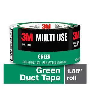 3M Duct Tape, Green, Multi Use, 1.88 in x 20 yd, 1 Roll 3M Duct Tape, Green, Multi Use, 1.88 in x 20 yd, 1 Roll