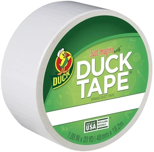 Color Duck Tape Brand Duct Tape, 1.88 in. x 20 yd., White Color Duck Tape Brand Duct Tape, 1.88 in. x 20 yd., White