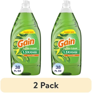 (2 pack) Gain Ultra Dishwashing Liquid, Original, 38 fl oz (2 pack) Gain Ultra Dishwashing Liquid, Original, 38 fl oz
