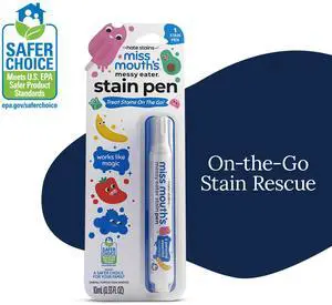 Miss Mouth's Messy Eater Stain Treater Pens, 1 Pack, Stain Remover for Food, Grease, Coffee & More, Gentle on Laundry, Fabric & Underwear, Baby & Kids Essentials Miss Mouth's Messy Eater Stain Treater Pens, 1 Pack, Stain Remover for Food, Grease, Coffee & More, Gentle on Laundry, Fabric & Underwear, Baby & Kids Essentials