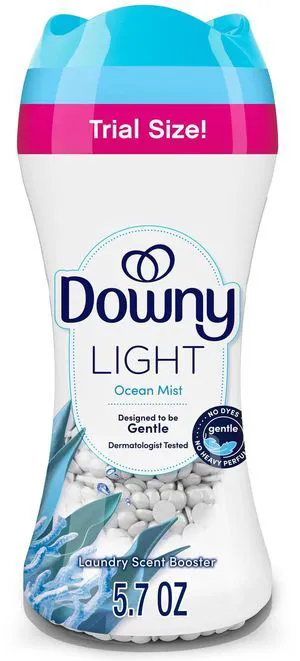 Downy Light In-Wash Scent Booster Beads, Ocean Mist, 5.7 oz Downy Light In-Wash Scent Booster Beads, Ocean Mist, 5.7 oz